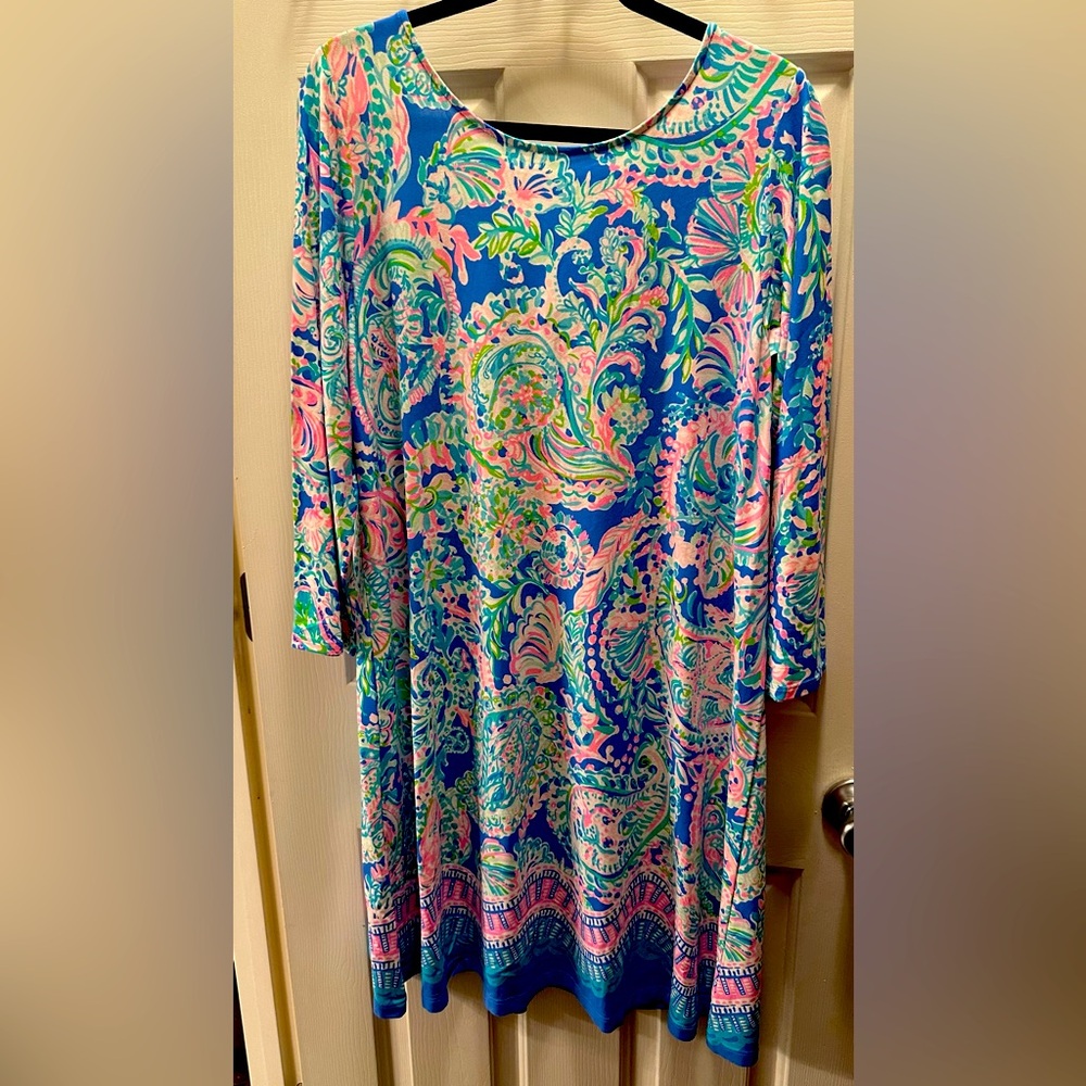 NWT Lilly Pulitzer Ophelia Dress Dream Team - XL-002383